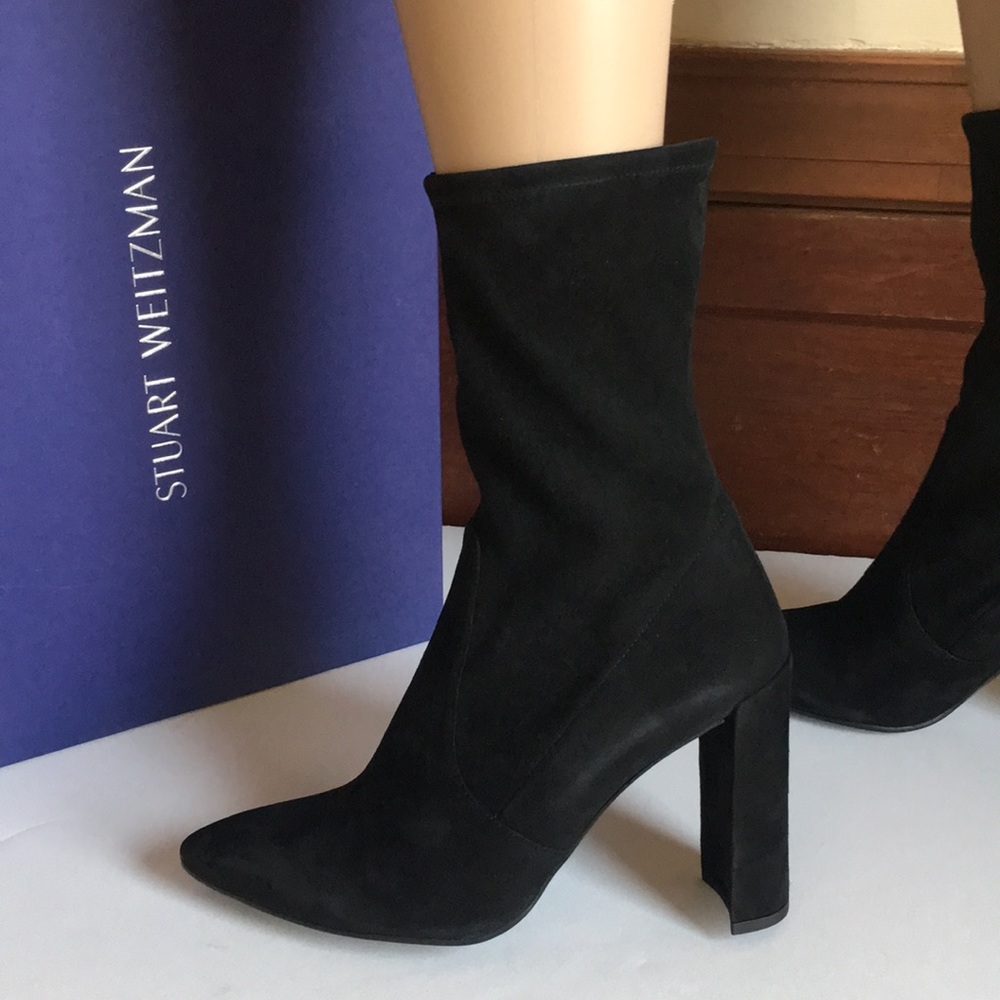 Stuart Weitzman  Black  Ankle Boots